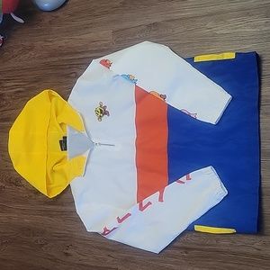 Pac-Man Mens windbreaker jacket with hood size Large